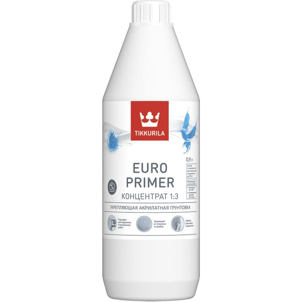 Грунтовка Tikkurila EURO PRIMER 0,9 л 700001236 #1