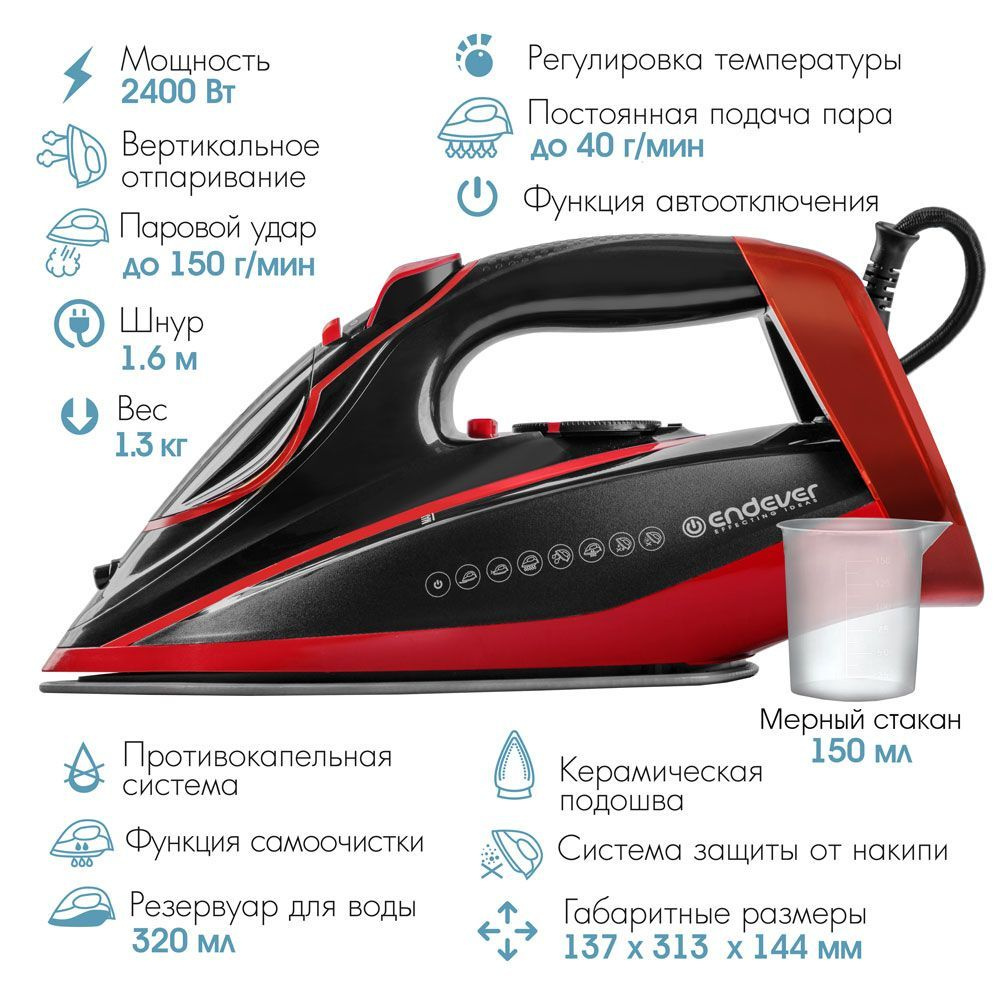 Утюг электрический Endever Delta 225 #1