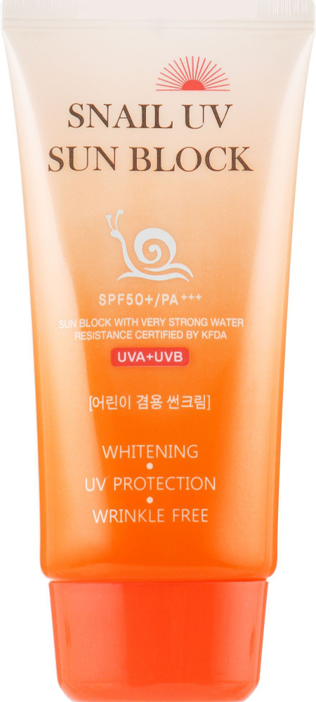 Jigott Крем солнцезащитный Snail UV Sun Block Cream SPF50, 70 мл #1