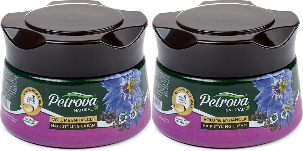 Крем-стайлинг для волос Petrova Экстраобъем с маслом семян черного тмина, комплект: 2 упаковки по 140 #1