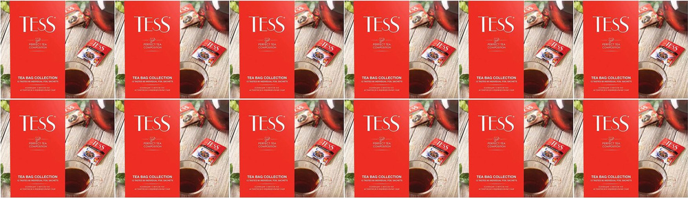 Чай ассорти Tess Tea bag collection в пакетиках 1,7 г х 60 шт, комплект: 12 упаковок по 103 г  #1