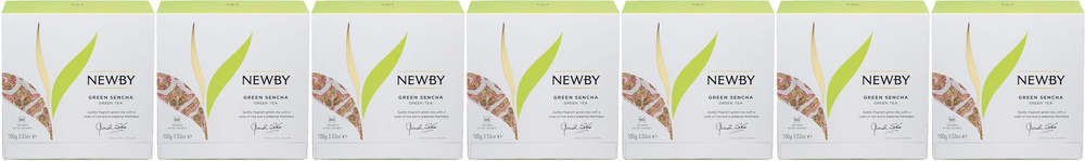 Чай зеленый Newby Green Sencha в пакетиках 2 г х 50 шт, комплект: 7 упаковок по 100 г  #1