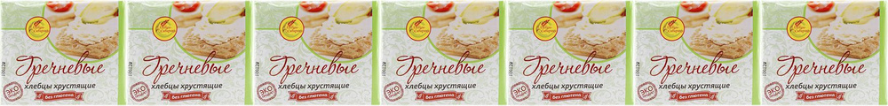 Хлебцы гречневые Шугарофф хрустящие, комплект: 7 упаковок по 60 г  #1