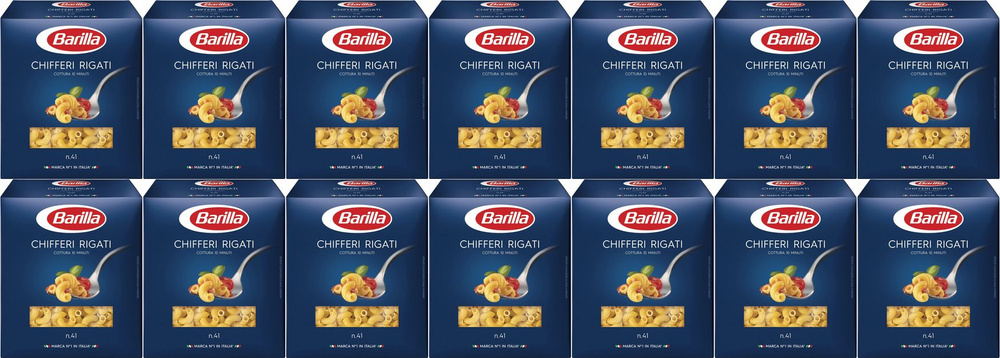 Макаронные изделия Barilla Chifferi Rigati No 41, комплект: 14 упаковок по 450 г  #1