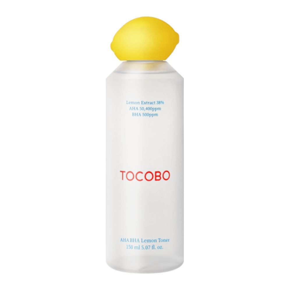 Кислотный тоник-эксфолиант с экстрактом лимона Tocobo AHA BHA Lemon Toner  #1