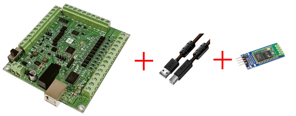 Электроника для ЧПУ Inectra Контроллер MSC-3US + USB-кабель 1.5м + Bluetooth-модуль  #1
