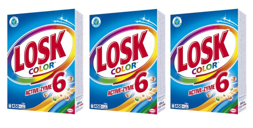 Стиральный порошок автомат Losk (Лоск) Color, 450 г х 3шт #1