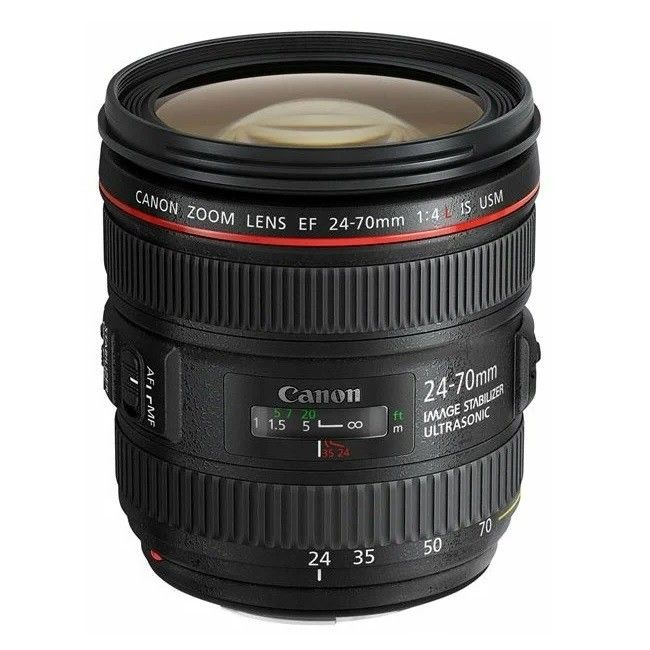 Canon Объектив EF 24-70mm f/4L IS USM, черный #1