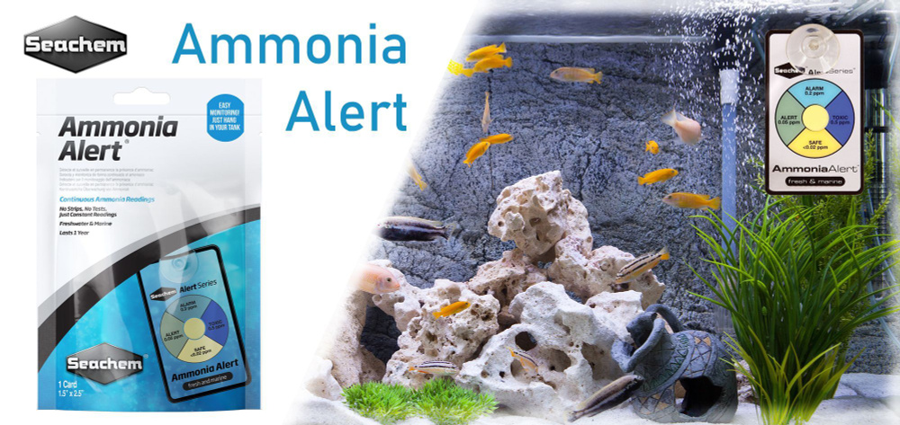 Seachem Ammonia Alert -тест для воды на аммиак, пролонгированного действия  #1