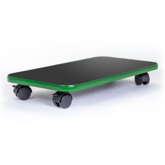 Подставка на 4 колесах для системного блока VMMGAME SKATE SK-1BGN DARK GREEN, матовый, ЛДСП, 2 ролика #1