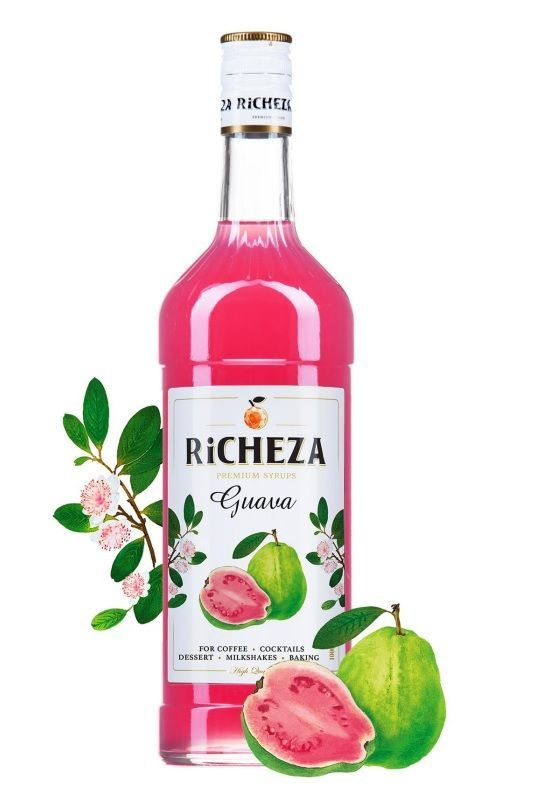 Сироп RICHEZA Гуава для кофе, коктейлей, десертов, лимонада и мороженого, 1 л  #1