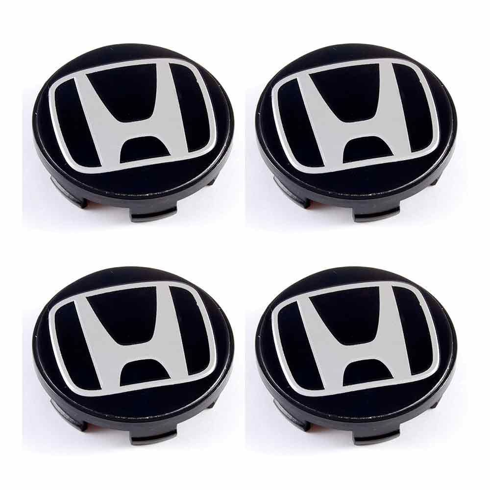 Колпачки на литые диски 60/54/10 мм - 4 шт / Заглушки ступицы Honda черный для дисков TG Raicing  #1