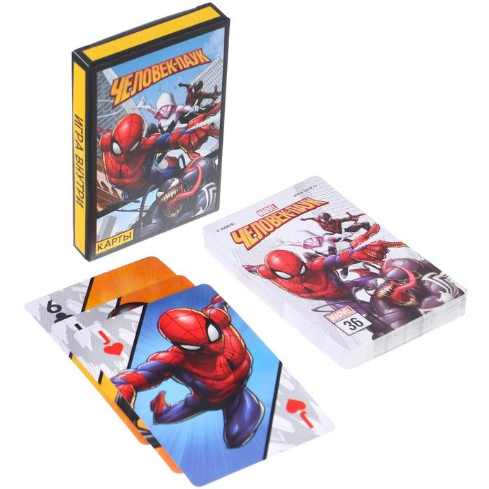 Карты игральные "Комикс" Человек-паук, Марвел #1