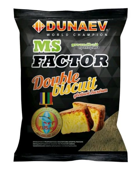 Прикормка натуральная летняя "DUNAEV-MS FACTOR" Бисквитный взрыв 1 кг 1 шт.  #1