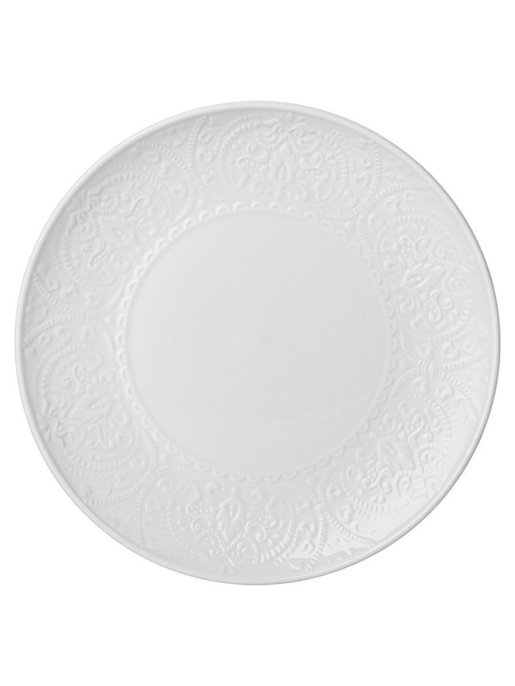 Тарелка закусочная из белого фарфора Lefard "Sophistication" 20,5 см  #1