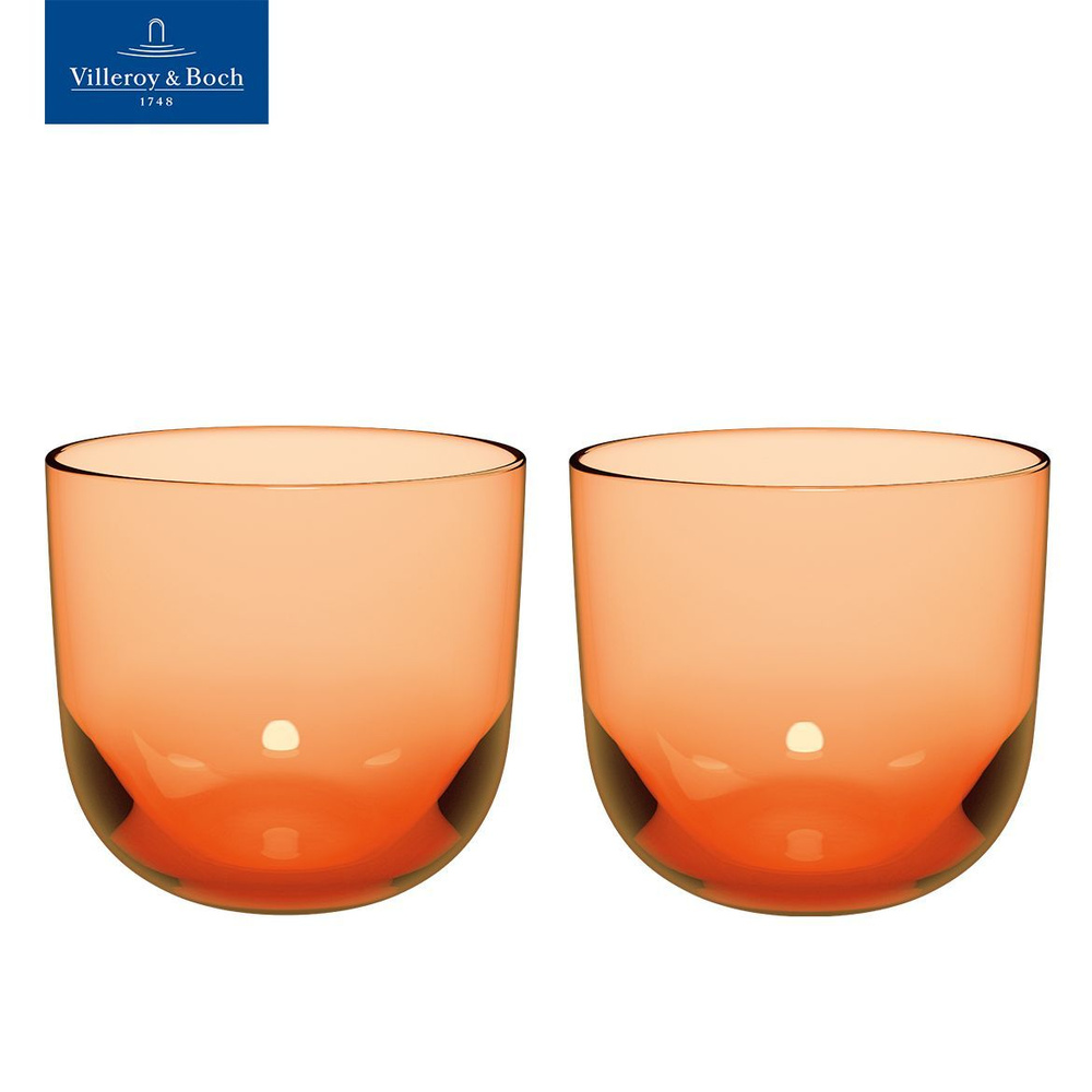 Набор стаканов Apricot Wasserglas like. by Villeroy & Boch, 2 шт. 280 мл, Хрустальное стекло  #1