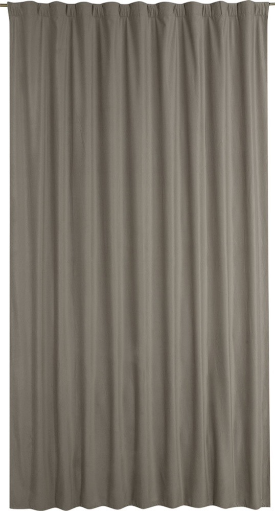 Штора со скрытыми петлями блэкаут Alycia 200x280 см цвет серо-коричневый Foss 3, ВД84756968  #1