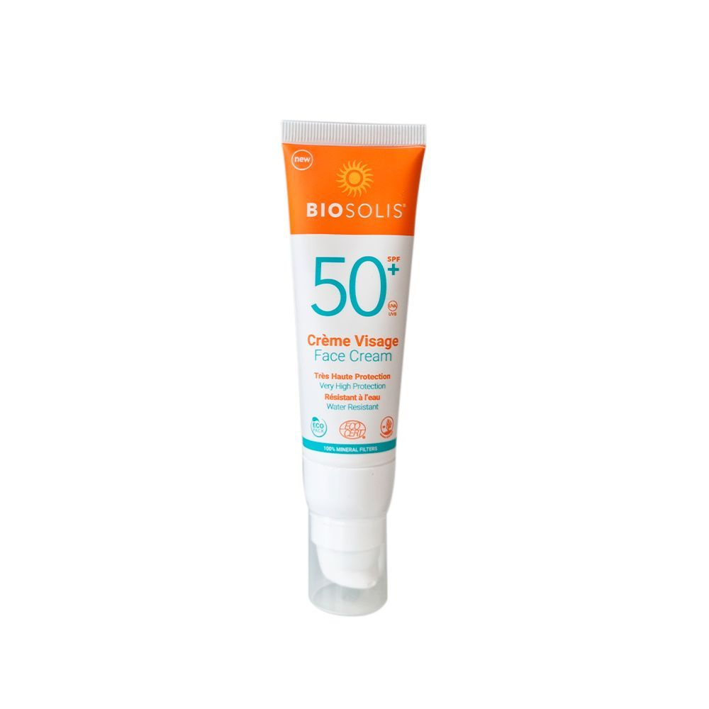 Солнцезащитный крем для лица SPF50+, НАТУРАЛЬНЫЙ, BIOSOLIS, 50 мл  #1