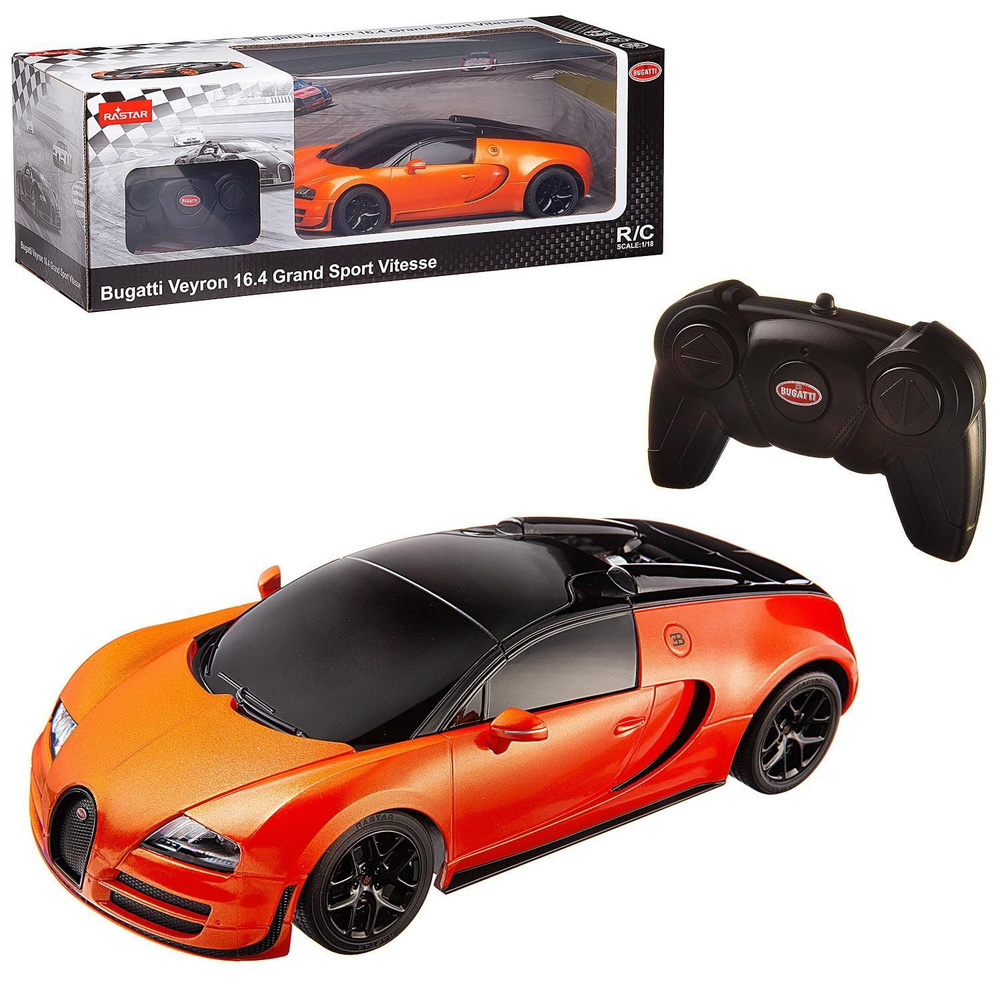 Машина р/у 1:18 Bugatti Veyron Grand Sport Vitesse, цвет оранжевый #1