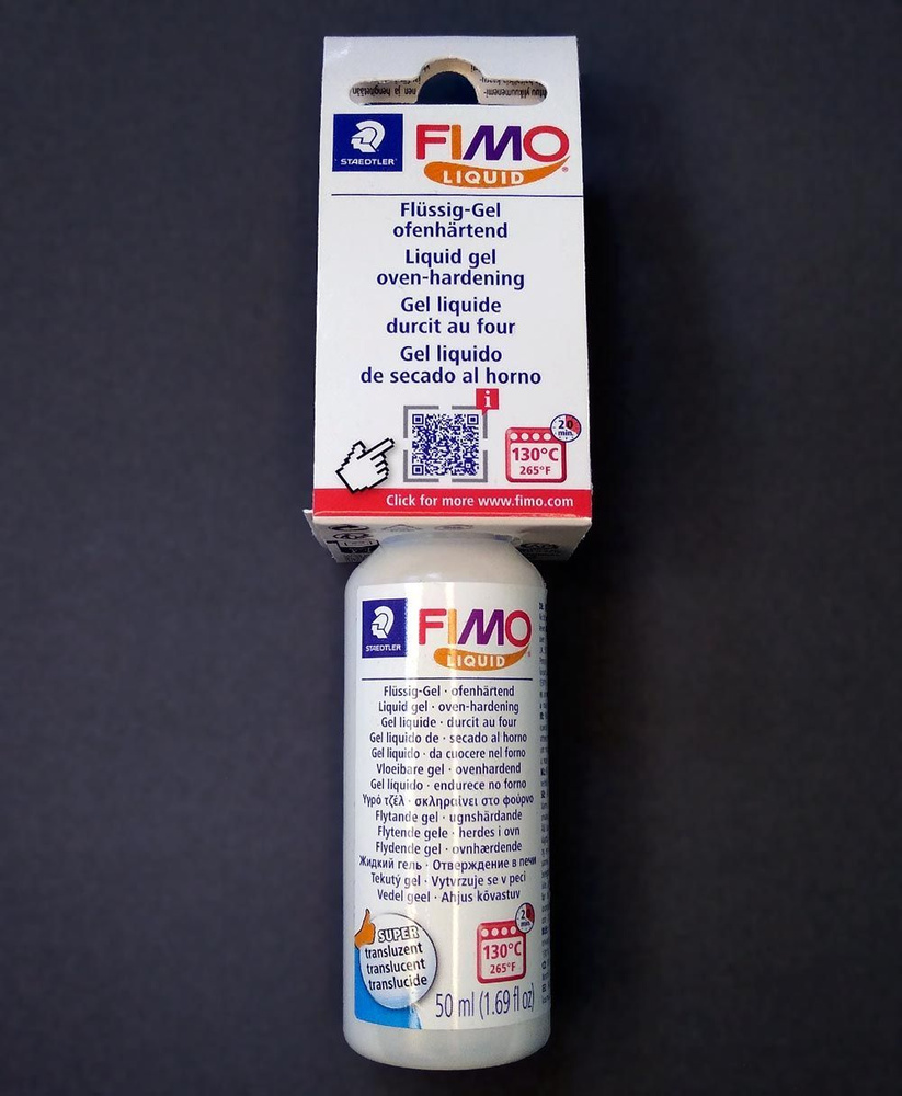 Декоративный гель Fimo Liquid 8050-00 BK (50 мл) - для склеивания и создания эффектов  #1