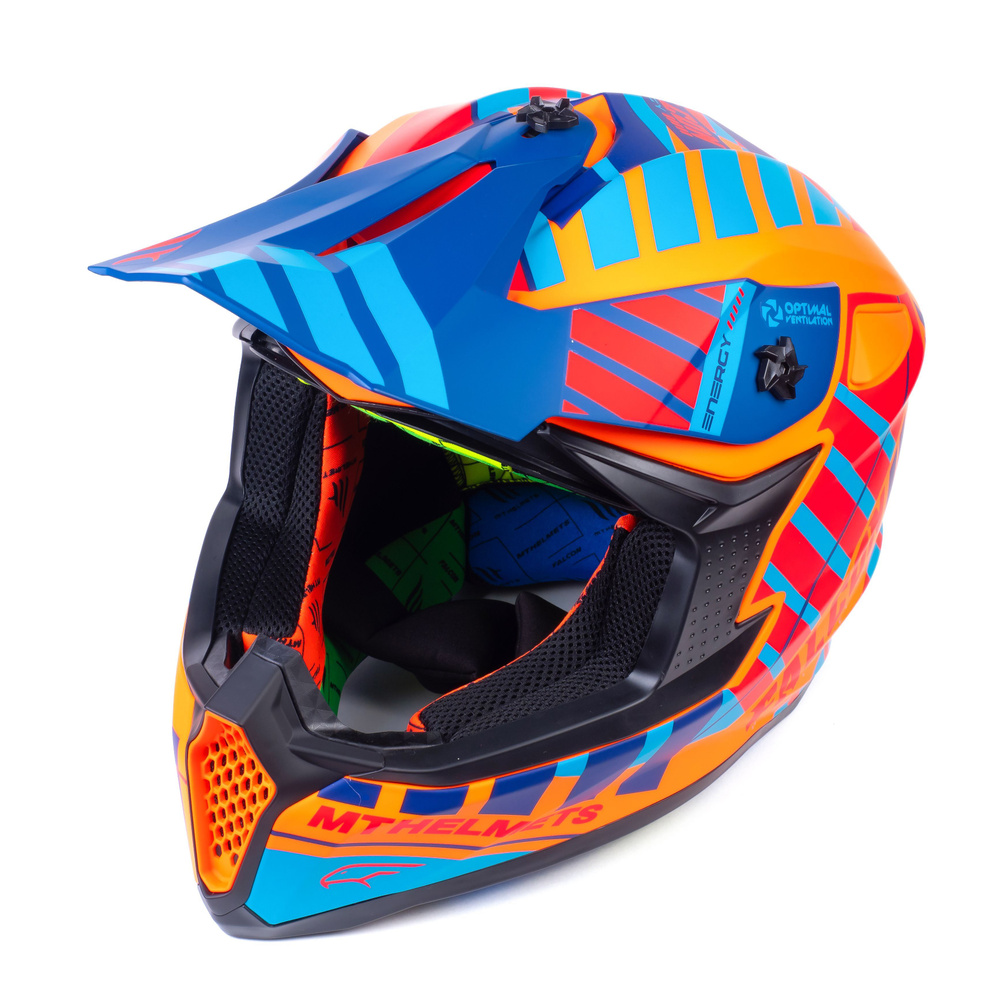 Кросовый Шлем MT FALCON Energy B14 (L, Matt Fluo Orange) #1