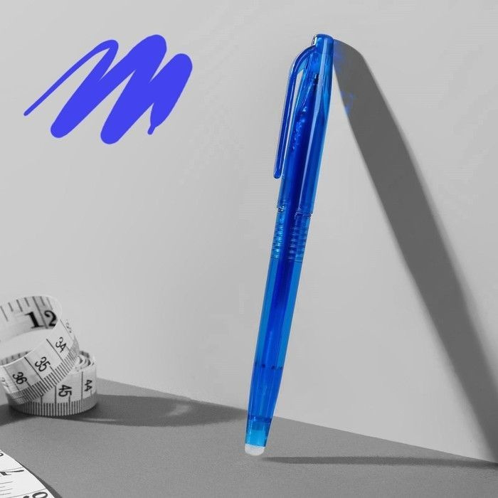 Ручка для ткани цвет Синий термоисчезающая Терморучка Мел портновский Маркер для шитья  #1