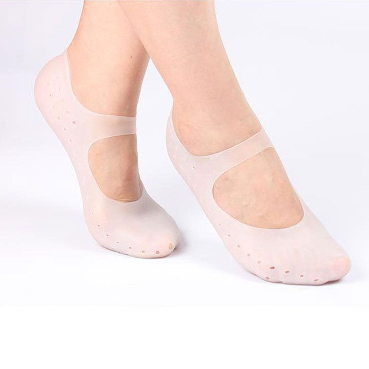 Носочки силиконовые для педикюра/Спа носки увлажняющие для пяток и стоп ног/Следки ортопедические от #1