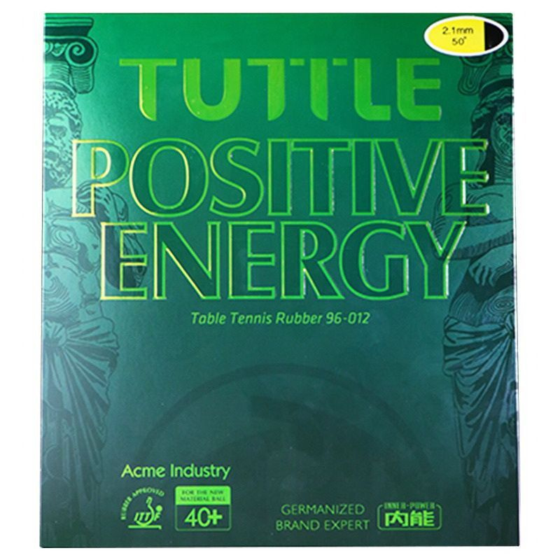 Накладка Tuttle 2013 Positive Energy на синей губке красная (medium hard) на ракетки для настольного #1