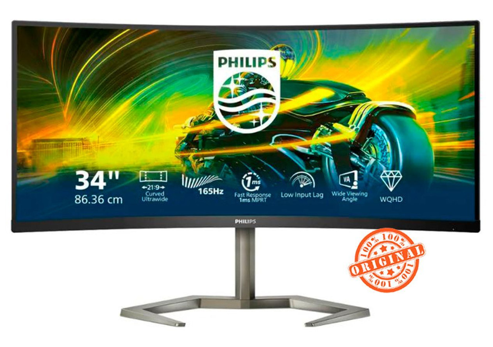 Philips 34" Монитор 34M1C5500VA, черный #1