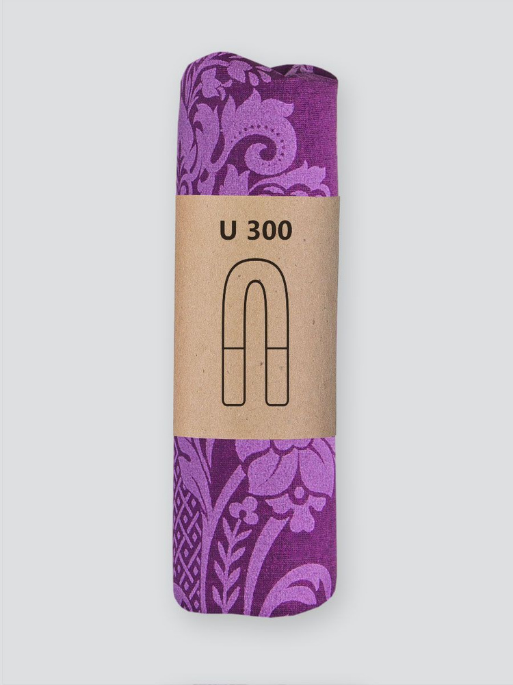 Амама Наволочка ДОБРОЕ РАСПОЛОЖЕНИЕ, форма U300, материал хлопок, цвет: фиолетовый, вензеля  #1