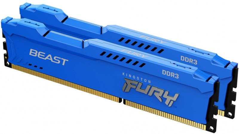 Kingston Оперативная память x Fury Beast Blue KF316C10BK2/8 2x4 ГБ (KF316C10BK2/8)  #1