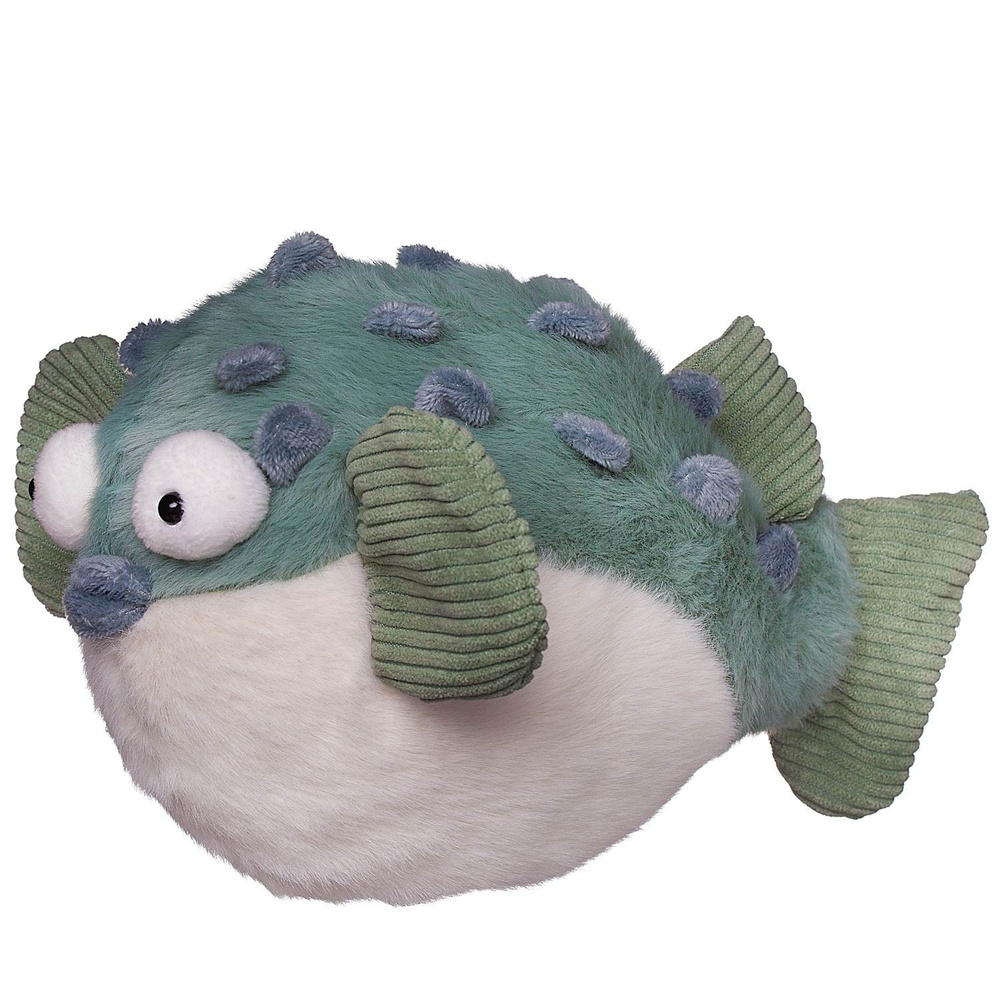 Мягкая игрушка Abtoys В дикой природе. Рыба Фугу зеленая, 22см  #1