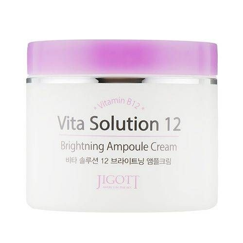 Осветляющий ампульный крем для лица Jigott Vita Solution 12 Brightening Ampoule Cream  #1