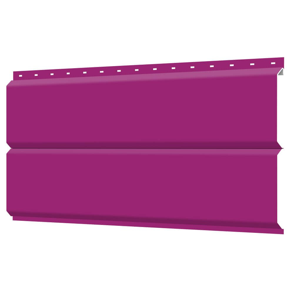 Сайдинг металлический ЕВРО-БРУС под брус RAL 4006 Пурпурный (уличный металлосайдинг ЭКОБРУС для отделки #1