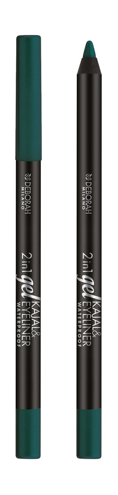 Гелевый карандаш для век 2-в-1 / 4 Зеленый / Deborah Milano 2 in 1 Gel Kajal and Eyeliner Pencil  #1