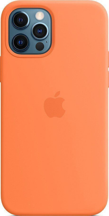 Чехол-накладка для iPhone 12, 12 Pro / Slicone Case MagSafe / Kumquat / Цветная анимация + Защитное стекло #1