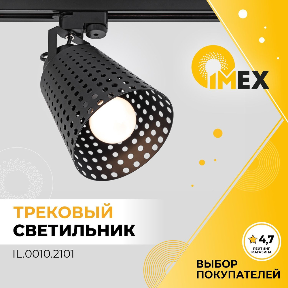 Светильник на однофазный трек IMEX IL.0010.2101, черный #1