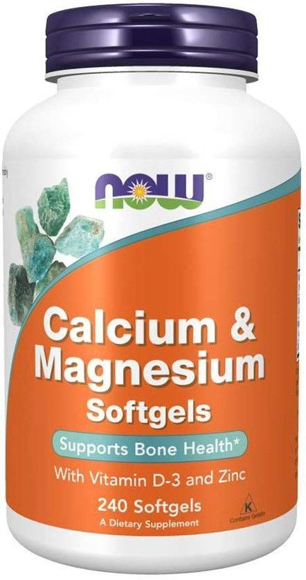 NOW Calcium Magnesium With Vitamin D3 and Zinc 240 капсул (кальций, магний с витамином Д3 и цинком)  #1