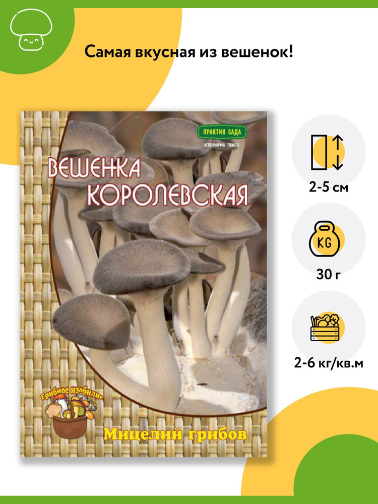 Гриб Вешенка Королевская (1 уп - 12 шт). Мицелий грибов. Агрохолдинг "Поиск"  #1