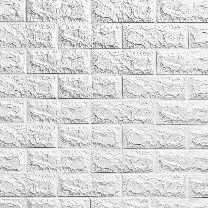 Самоклеющиеся 3Д панели для стен - Белые - 20 штук #1