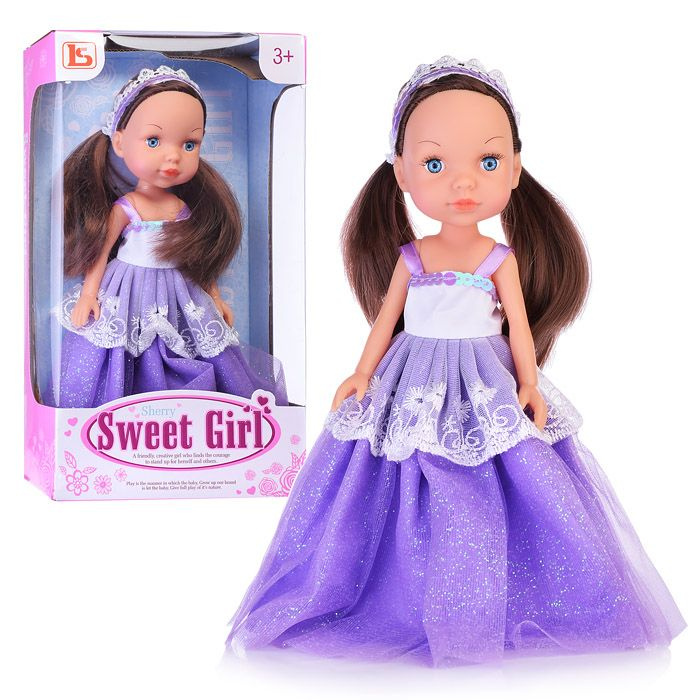 Кукла LS900-15 "Марианна" в фиолетовом платье, в коробке #1