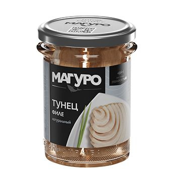 Тунец Магуро полосатый натуральный филе, 200г #1