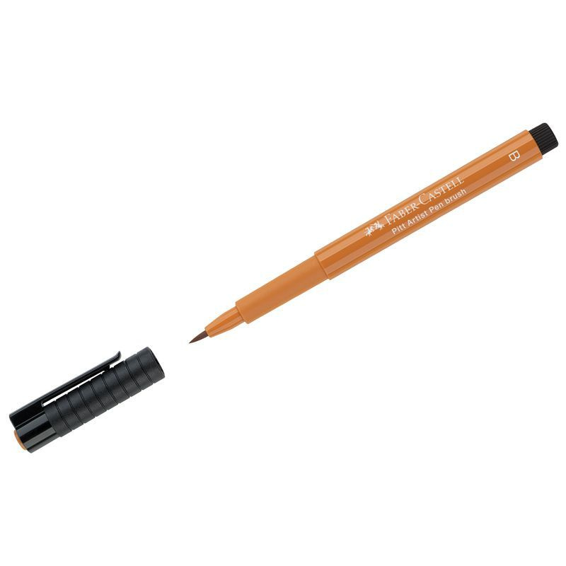 Ручка капиллярная Faber-Castell "Pitt Artist Pen Brush" , цвет 186 терракотовая, пишущий узел "кисть" #1