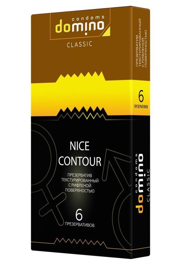 Презервативы с рёбрышками DOMINO Classic Nice Contour - 6 шт. #1