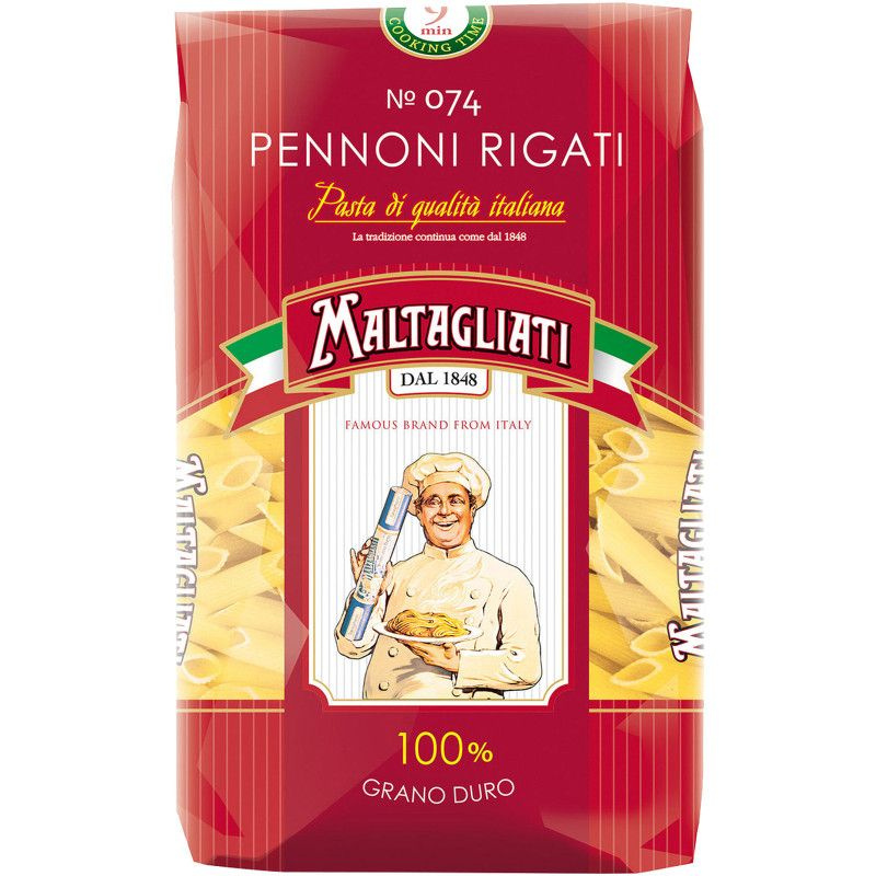 Макароны Maltagliati Pennoni rigati, 450г #1