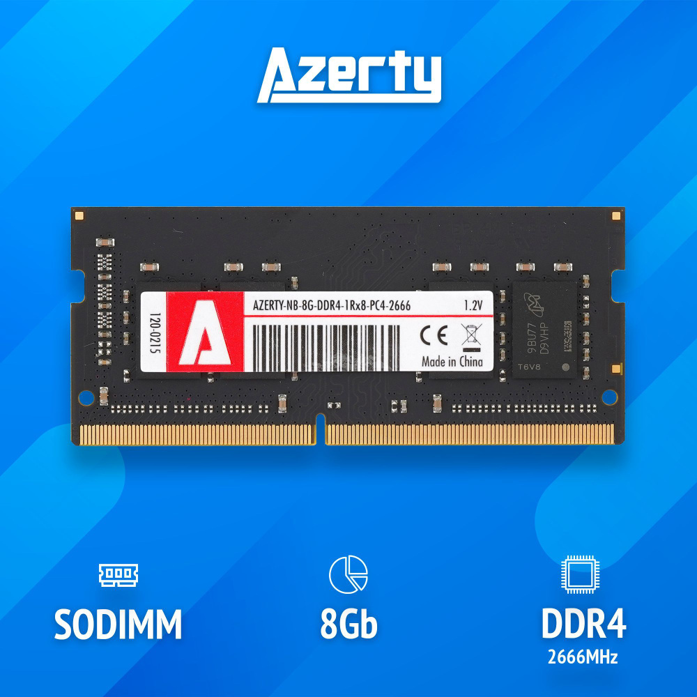 Azerty Оперативная память SODIMM 8Gb NB-8G-2666 1x8 ГБ (120-0215) #1