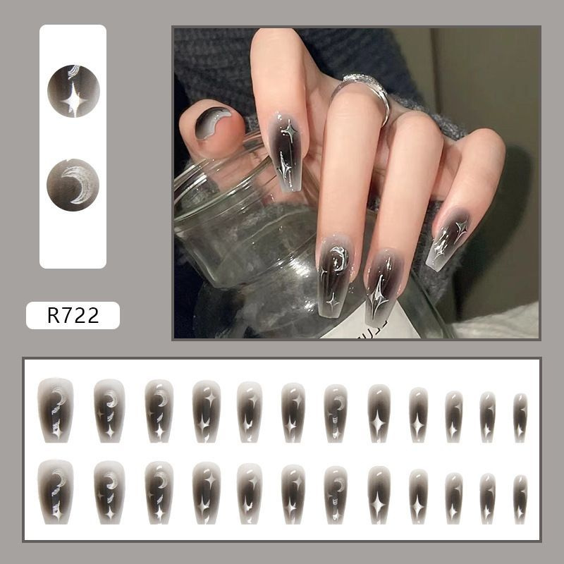 Набор накладных ногтей (24 шт + клеевые стикеры 24 шт+жидкость клей)  #1