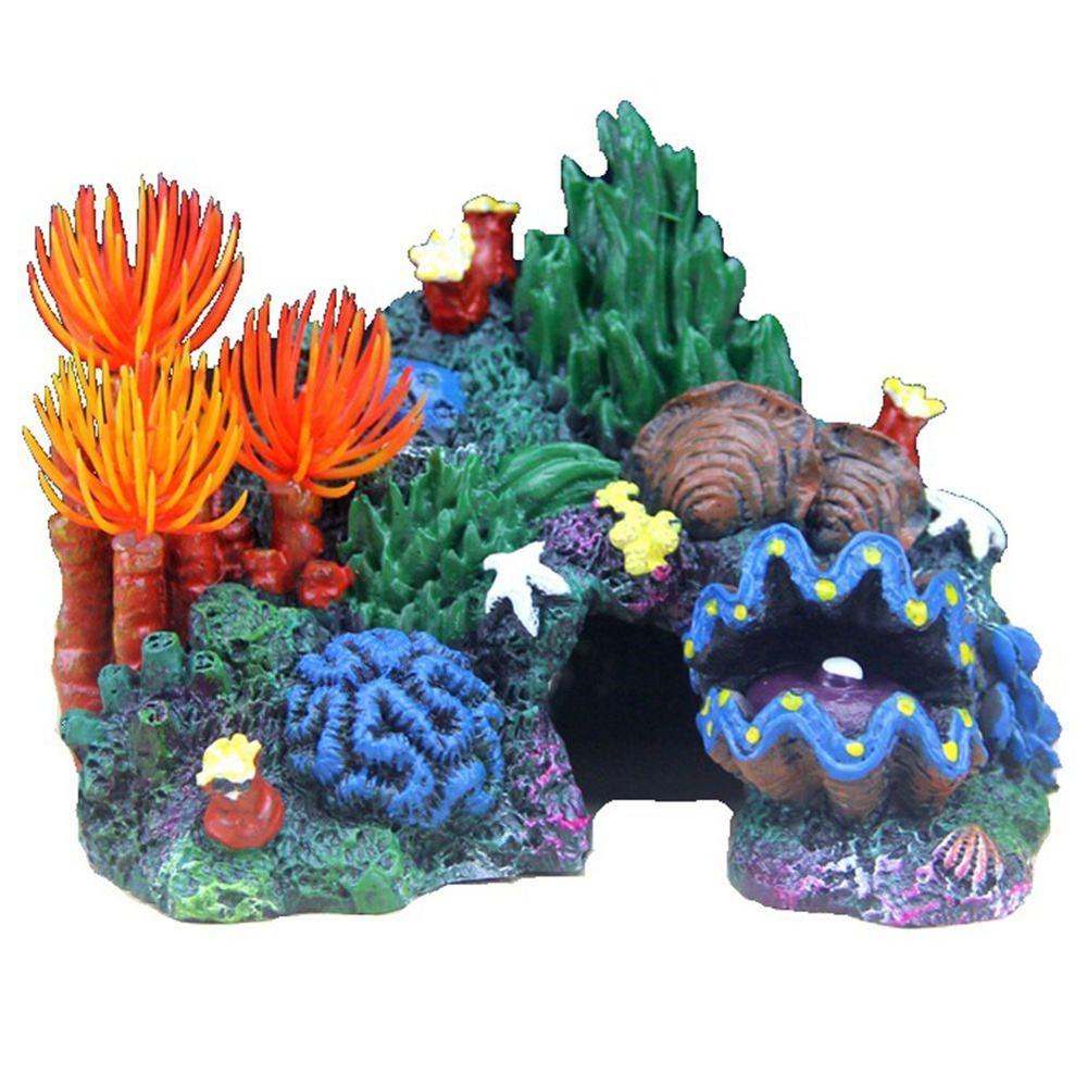 Декор для аквариума, коралловый риф 7x6x20см