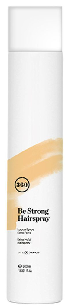 360 HAIR PROFESSIONAL Лак экстрасильной фиксации Be Strong Hairspray Styling 500 мл  #1