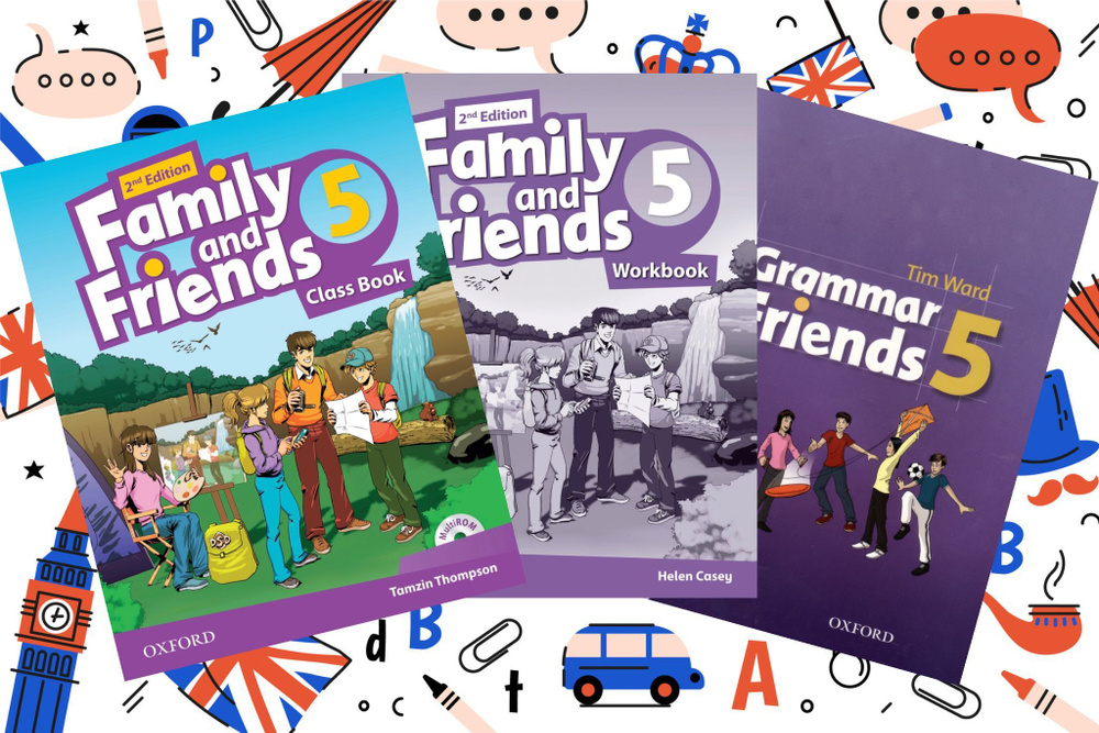 Family and Friends 5 (2nd edition) Class Book + Workbook + Grammar + CD | Thompson Tamzin #1